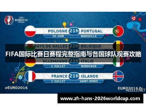 FIFA国际比赛日赛程完整指南与各国球队观赛攻略